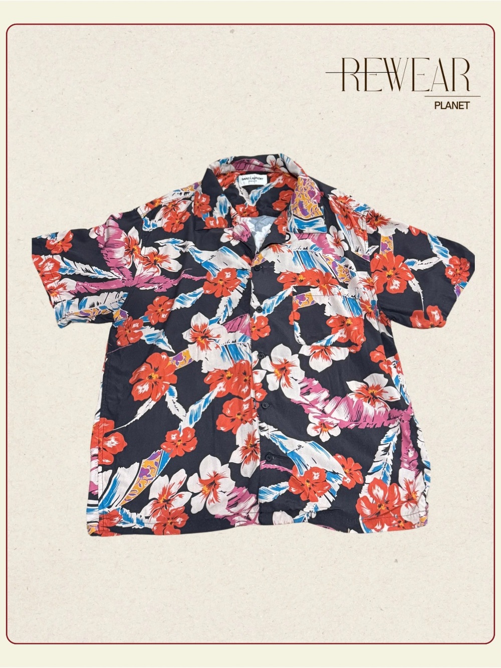 Saint Laurent Hawaiian floral shirt Sz S